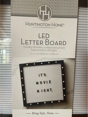 Huntington Home LED Letter Board